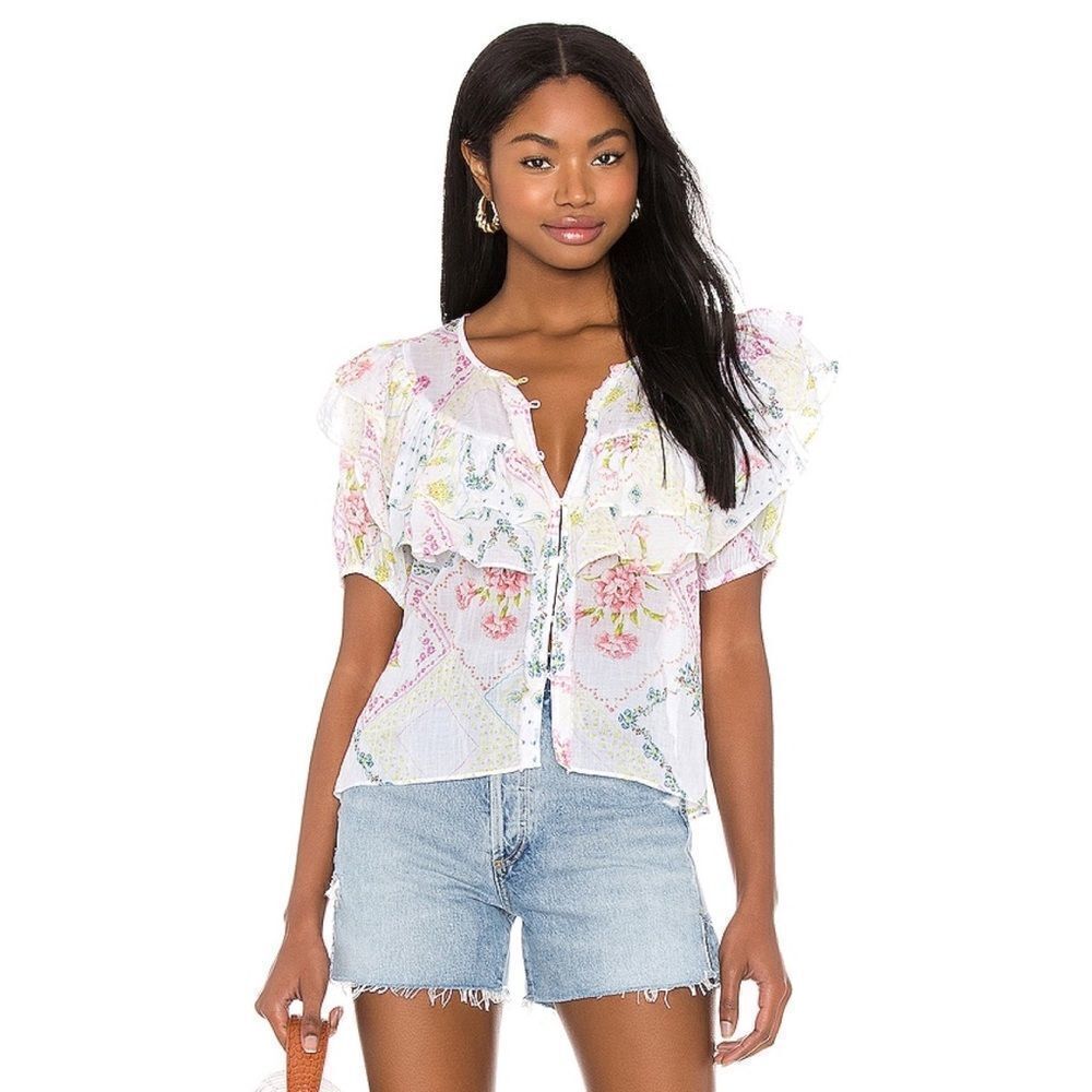 LOVESHACKFANCY Amora Top - Picture 5 of 11